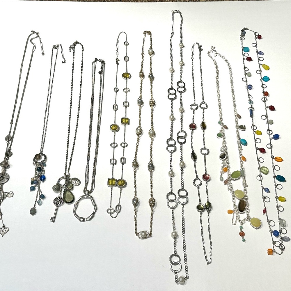 SET OF 10, Elegant Lia Sophia Long Necklaces